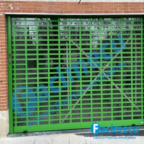 Puerta enrollable automática y puerta de cristal para farmacia